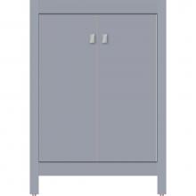Strasser Woodenwork 52.894 - 24 X 21 X 34.5 Alki View Vanity Slab Sat Silver Std