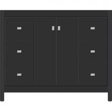 Strasser Woodenwork 53.652 - 42 X 18.5 X 34.5 Alki View Vanity Slab Sat Black Sb