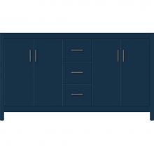 Strasser Woodenwork 58-131 - 60 X 21 X 34.5 Alki View Vanity Slab Lapis Night Db