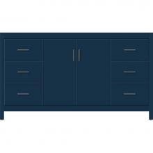 Strasser Woodenwork 58-134 - 60 X 18.5 X 34.5 Alki View Vanity Slab Lapis Night Sb