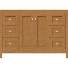 Strasser Woodenwork 52.489 - 48 X 21 X 34.5 Alki View Vanity Shaker Nat Cherry Sb