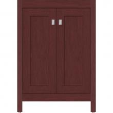 Strasser Woodenwork 53.566 - 24 X 18.5 X 34.5 Alki View Vanity Shaker Dk Cherry Std