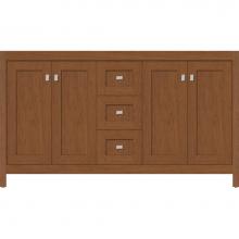 Strasser Woodenwork 52.467 - 60 X 21 X 34.5 Alki View Vanity Shaker Cinn Cherry Db