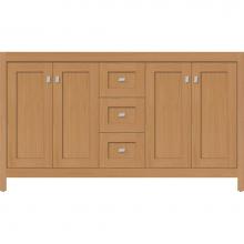 Strasser Woodenwork 52.850 - 60 X 21 X 34.5 Alki View Vanity Shaker Nat Oak Db