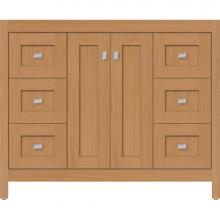 Strasser Woodenwork 52.856 - 42 X 21 X 34.5 Alki View Vanity Shaker Nat Oak Sb