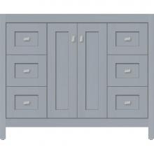 Strasser Woodenwork 52.512 - 42 X 21 X 34.5 Alki View Vanity Shaker Silver Oak Sb