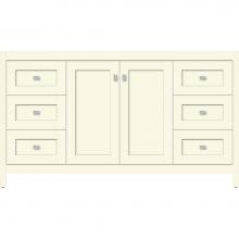 Strasser Woodenwork 52.558 - 60 X 21 X 34.5 Alki View Vanity Shaker Sat Biscuit Sb