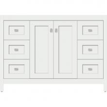 Strasser Woodenwork 53.709 - 48 X 21 X 34.5 Alki View Vanity Shaker Powder Grey Sb
