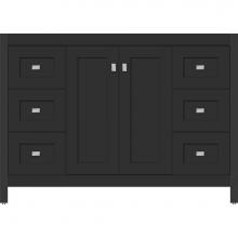 Strasser Woodenwork 53.631 - 48 X 21 X 34.5 Alki View Vanity Shaker Sat Black Sb