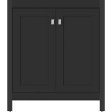 Strasser Woodenwork 53.664 - 30 X 18.5 X 34.5 Alki View Vanity Shaker Sat Black Std