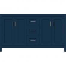 Strasser Woodenwork 58-083 - 60 X 21 X 34.5 Alki View Vanity Shaker Lapis Night Db