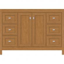 Strasser Woodenwork 53.160 - 48 X 18.5 X 34.5 Alki View Vanity Deco Miter Nat Cherry Sb