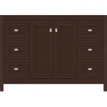 Strasser Woodenwork 53.528 - 48 X 18.5 X 34.5 Alki View Vanity Deco Miter Choc Cherry Sb
