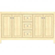 Strasser Woodenwork 52.990 - 60 X 21 X 34.5 Alki View Vanity Deco Miter Nat Maple Db