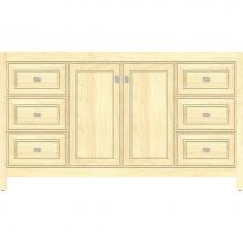 Strasser Woodenwork 53.254 - 60 X 18.5 X 34.5 Alki View Vanity Deco Miter Nat Maple Sb