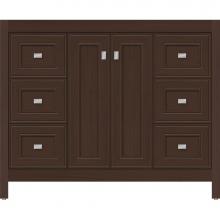 Strasser Woodenwork 53.238 - 42 X 18.5 X 34.5 Alki View Vanity Deco Miter Choc Oak Sb