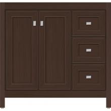 Strasser Woodenwork 53.239 - 36 X 21 X 34.5 Alki View Vanity Deco Miter Choc Oak Rh