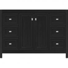Strasser Woodenwork 52.997 - 48 X 18.5 X 34.5 Alki View Vanity Deco Miter Midnight Oak Sb