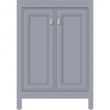 Strasser Woodenwork 53.368 - 24 X 18.5 X 34.5 Alki View Vanity Deco Miter Sat Silver Std