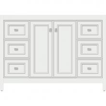 Strasser Woodenwork 53.761 - 48 X 21 X 34.5 Alki View Vanity Deco Miter Powder Grey Sb