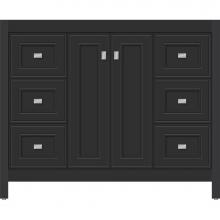 Strasser Woodenwork 53.685 - 42 X 21 X 34.5 Alki View Vanity Deco Miter Sat Black Sb