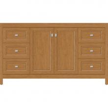 Strasser Woodenwork 53.902 - 60 X 18.5 X 34.5 Alki View Vanity Ogee Miter Nat Cherry Sb
