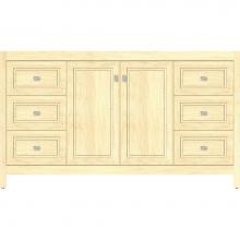 Strasser Woodenwork 53.904 - 60 X 18.5 X 34.5 Alki View Vanity Ogee Miter Nat Maple Sb