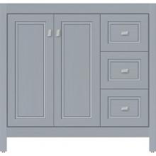 Strasser Woodenwork 53.833 - 36 X 18.5 X 34.5 Alki View Vanity Ogee Miter Silver Oak Rh