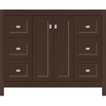 Strasser Woodenwork 53.888 - 42 X 18.5 X 34.5 Alki View Vanity Ogee Miter Choc Oak Sb