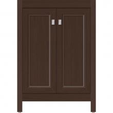 Strasser Woodenwork 53.898 - 24 X 18.5 X 34.5 Alki View Vanity Ogee Miter Choc Oak Std