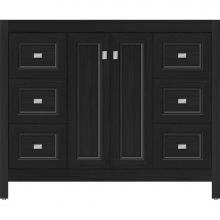Strasser Woodenwork 53.795 - 42 X 21 X 34.5 Alki View Vanity Ogee Miter Midnight Oak Sb