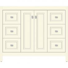 Strasser Woodenwork 53.852 - 42 X 18.5 X 34.5 Alki View Vanity Ogee Miter Sat Biscuit Sb