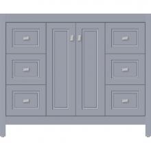 Strasser Woodenwork 53.982 - 42 X 21 X 34.5 Alki View Vanity Ogee Miter Sat Silver Sb