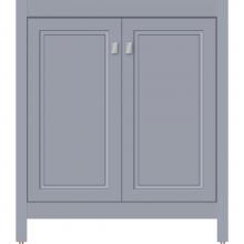 Strasser Woodenwork 54.016 - 30 X 18.5 X 34.5 Alki View Vanity Ogee Miter Sat Silver Std