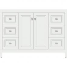 Strasser Woodenwork 54.152 - 48 X 18.5 X 34.5 Alki View Vanity Ogee Miter Powder Grey Sb