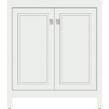 Strasser Woodenwork 54.166 - 30 X 18.5 X 34.5 Alki View Vanity Ogee Miter Powder Grey Std
