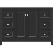 Strasser Woodenwork 54.125 - 48 X 21 X 34.5 Alki View Vanity Ogee Miter Sat Black Sb