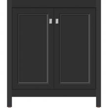 Strasser Woodenwork 54.140 - 30 X 18.5 X 34.5 Alki View Vanity Ogee Miter Sat Black Std