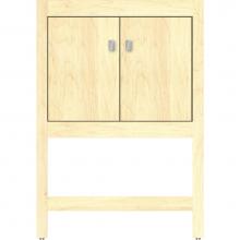 Strasser Woodenwork 51.241 - 24 X 21 X 34.5 Alki Spa Vanity Slab Nat Maple Std