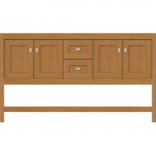 Strasser Woodenwork 51.001 - 60 X 21 X 34.5 Alki Spa Vanity Shaker Nat Cherry Db