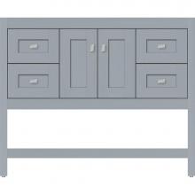 Strasser Woodenwork 51.725 - 42 X 18.5 X 34.5 Alki Spa Vanity Shaker Silver Oak Sb