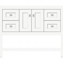 Strasser Woodenwork 51.047 - 42 X 21 X 34.5 Alki Spa Vanity Shaker Sat White Sb