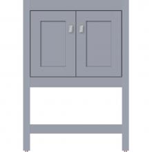 Strasser Woodenwork 54.724 - 24 X 18.5 X 34.5 Alki Spa Vanity Shaker Sat Silver Std