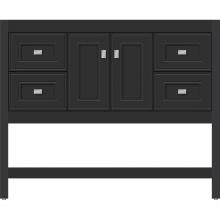 Strasser Woodenwork 54.344 - 42 X 18.5 X 34.5 Alki Spa Vanity Deco Miter Sat Black Sb