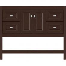 Strasser Woodenwork 54.876 - 42 X 18.5 X 34.5 Alki Spa Vanity Ogee Miter Choc Cherry Sb