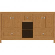 Strasser Woodenwork 50.429 - 60 X 18.5 X 34.5 Alki Cafe Vanity Shaker Nat Cherry Db