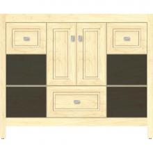 Strasser Woodenwork 55.559 - 42 X 21 X 34.5 Alki Cafe Vanity Ogee Miter Nat Maple Sb
