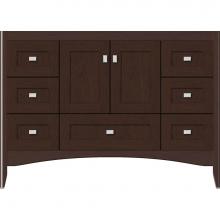 Strasser Woodenwork 33.108 - 48 X 21 X 34.5 Wallingford Vanity Shaker Choc Cherry Sb