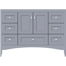 Strasser Woodenwork 36.929 - 48 X 18 X 34.5 Wallingford Vanity Shaker Sat Silver Sb