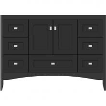 Strasser Woodenwork 33.953 - 48 X 18 X 34.5 Wallingford Vanity Shaker Sat Black Sb